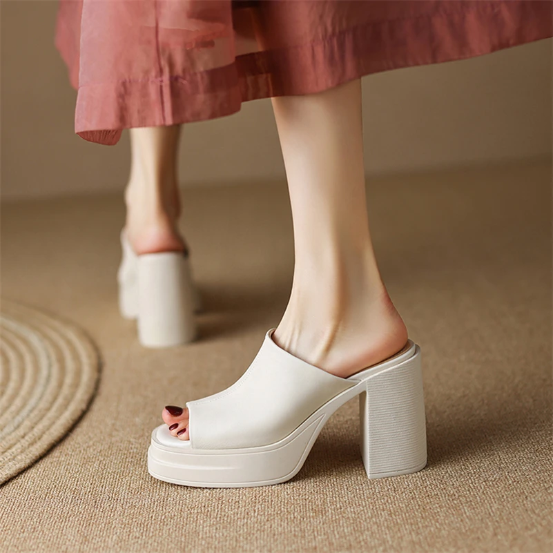 USS Shoes Virginia Women's Open-Toe Platform Clog - Luxuryurbanwear
