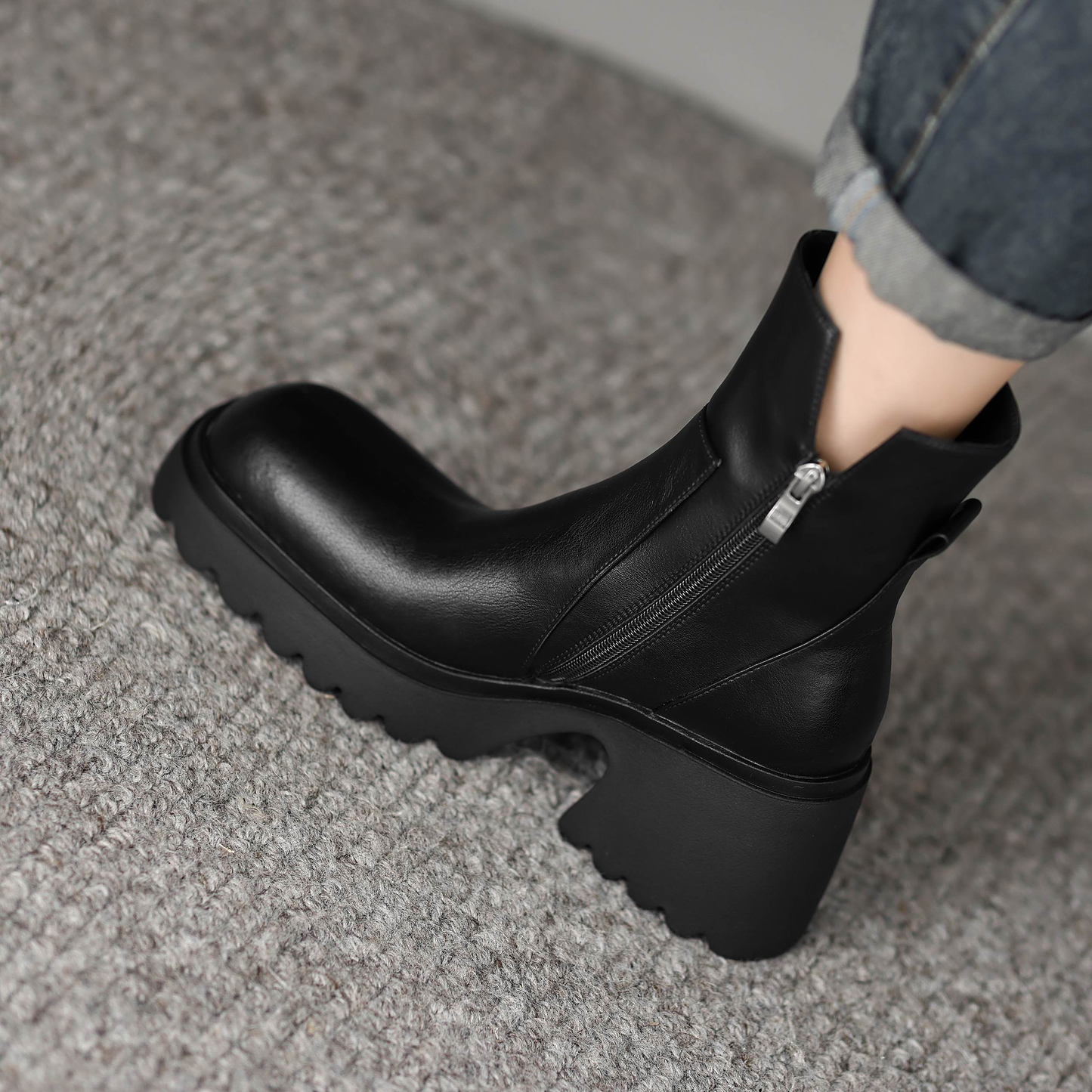 USS Shoes Camacho Women's Platform Office Ankle Boots - Luxuryurbanwear