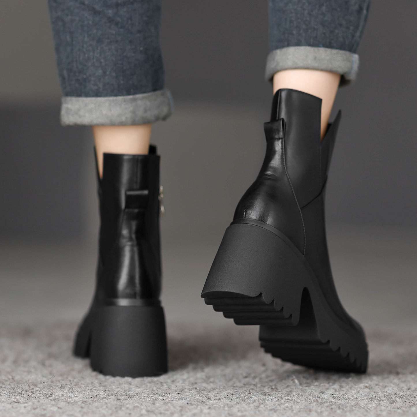USS Shoes Camacho Women's Platform Office Ankle Boots - Luxuryurbanwear