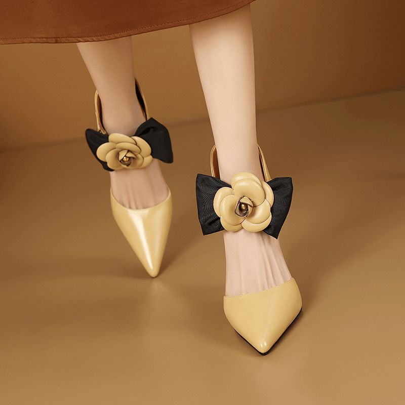 USS Shoes Zaira Women's Butterfly Bow Stiletto High Heels Pumps