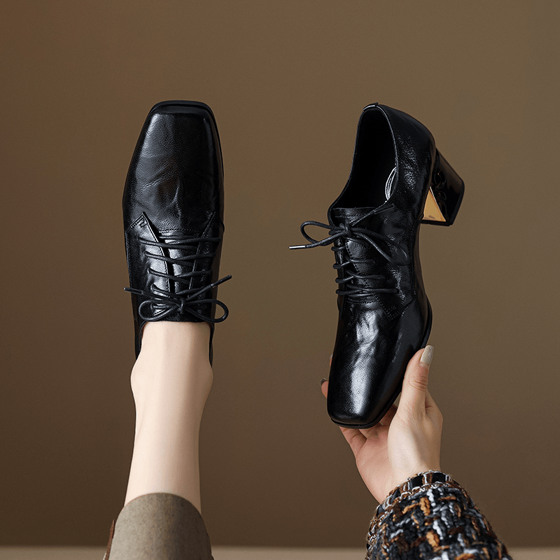 USS Shoes Zeyna Women's Genuine Leather Lace Up Pumps