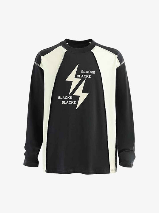 Long Sleeve Lightning Letters