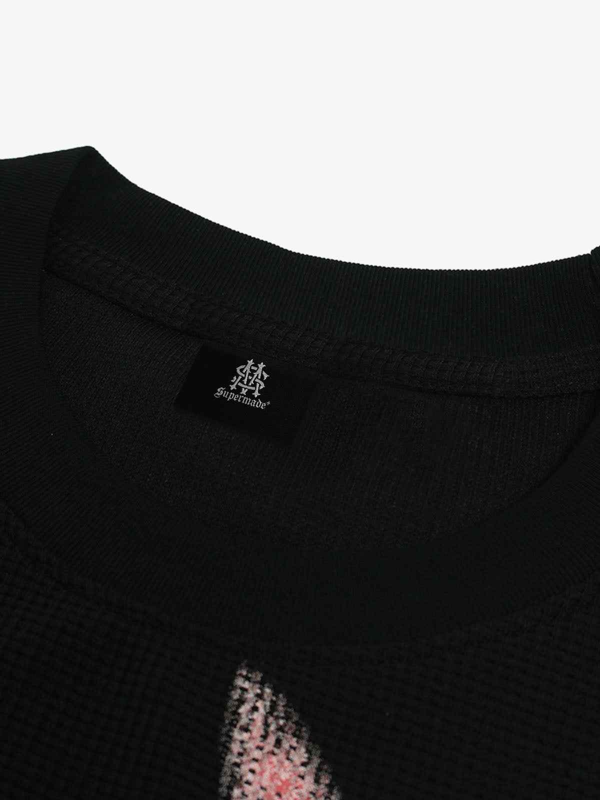 Cat Print Long-Sleeved T-Shirt