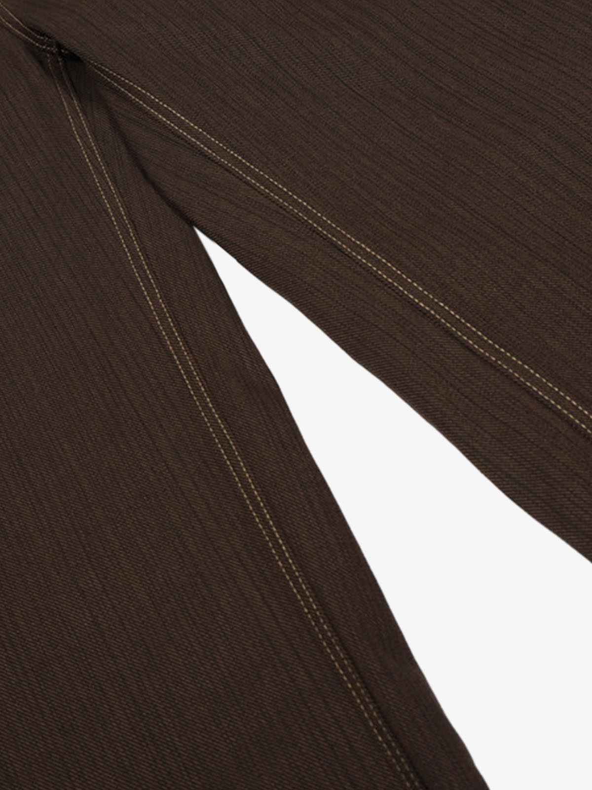 Vintage Contrast Thread Barrel Pants