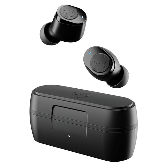 Skullcandy Jib True Wireless Earbud with Microphone / 22 Hour Battery Life / Use with iPhone and Android / Best for Gym and Gaming / Bluetooth Earbud Headphones - Black/Orange