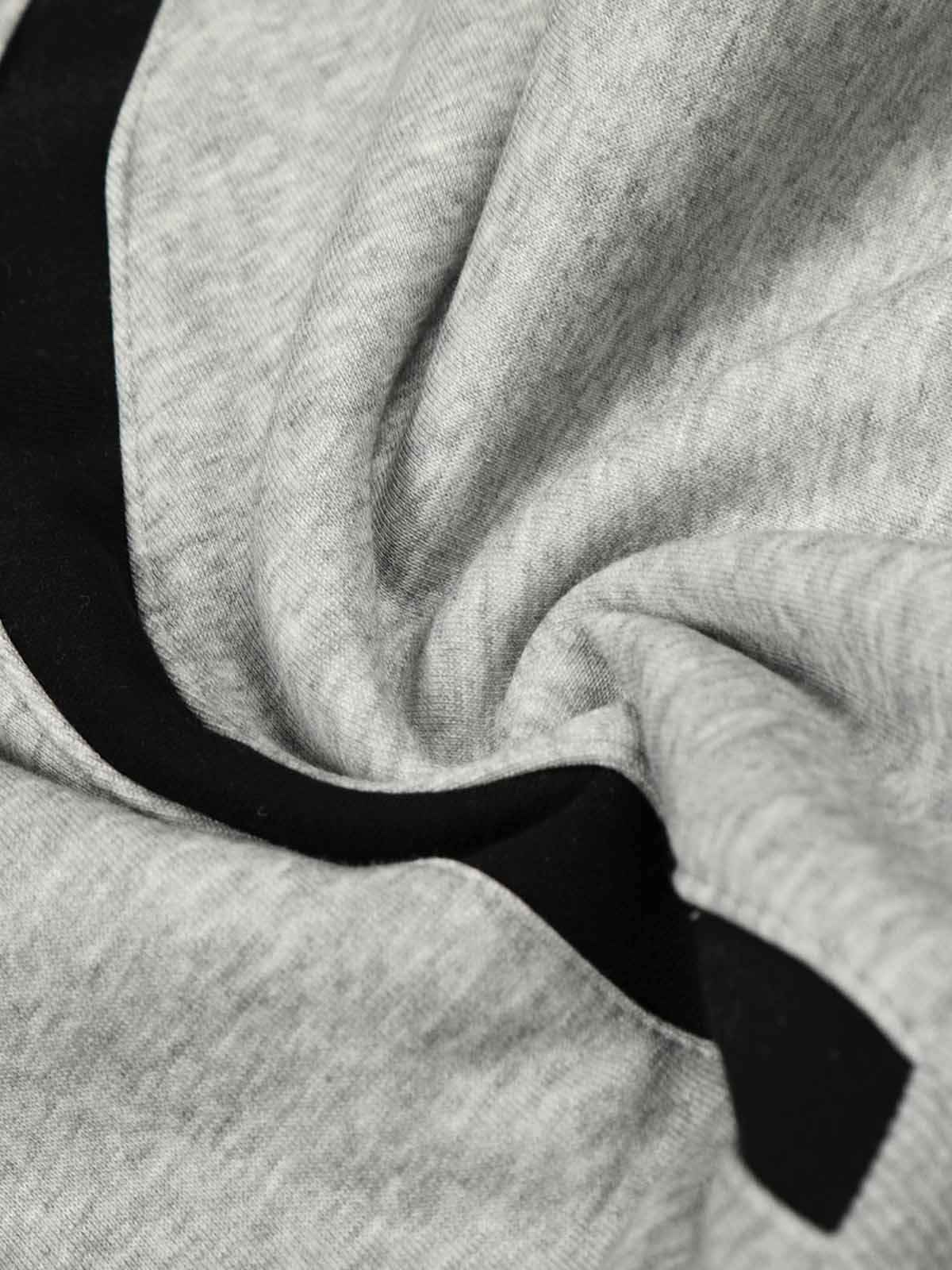 Retro Contrast Panel Drawstring Sweatpants