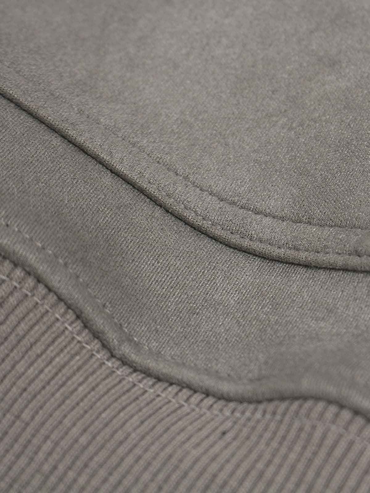 Suede Large Pocket Faux Two-Piece Zipper Short Jacket