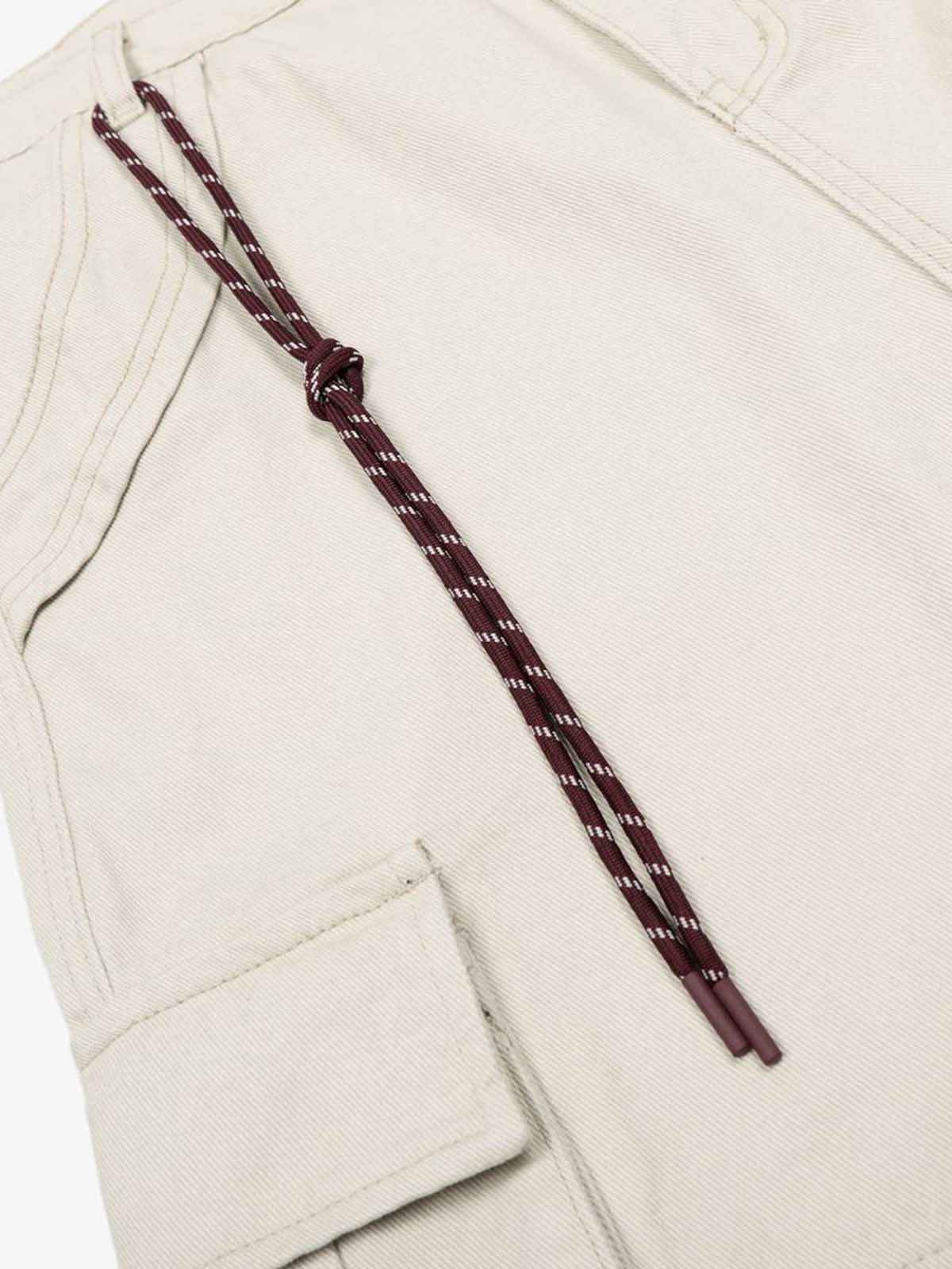 Adjustable Drawstring Cargo Jort