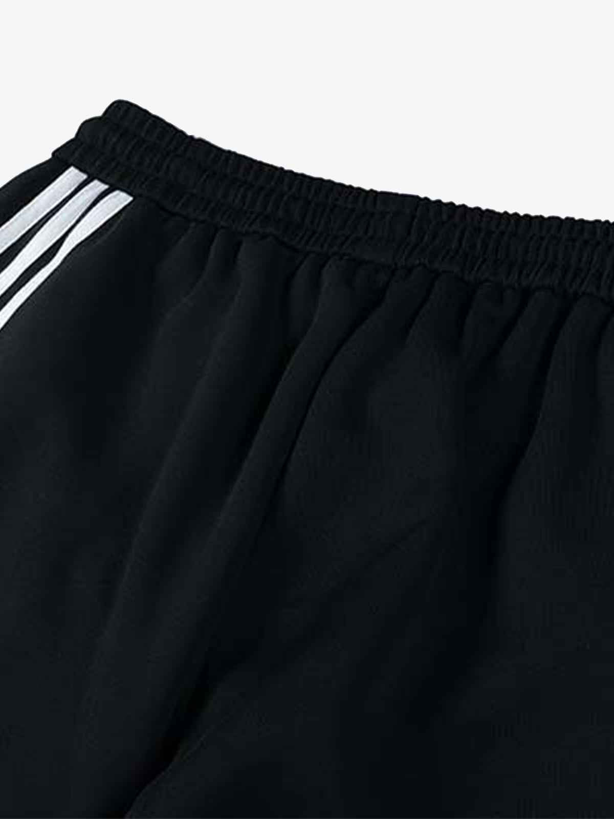 Street Patterned Striped Barrel Casual Pants