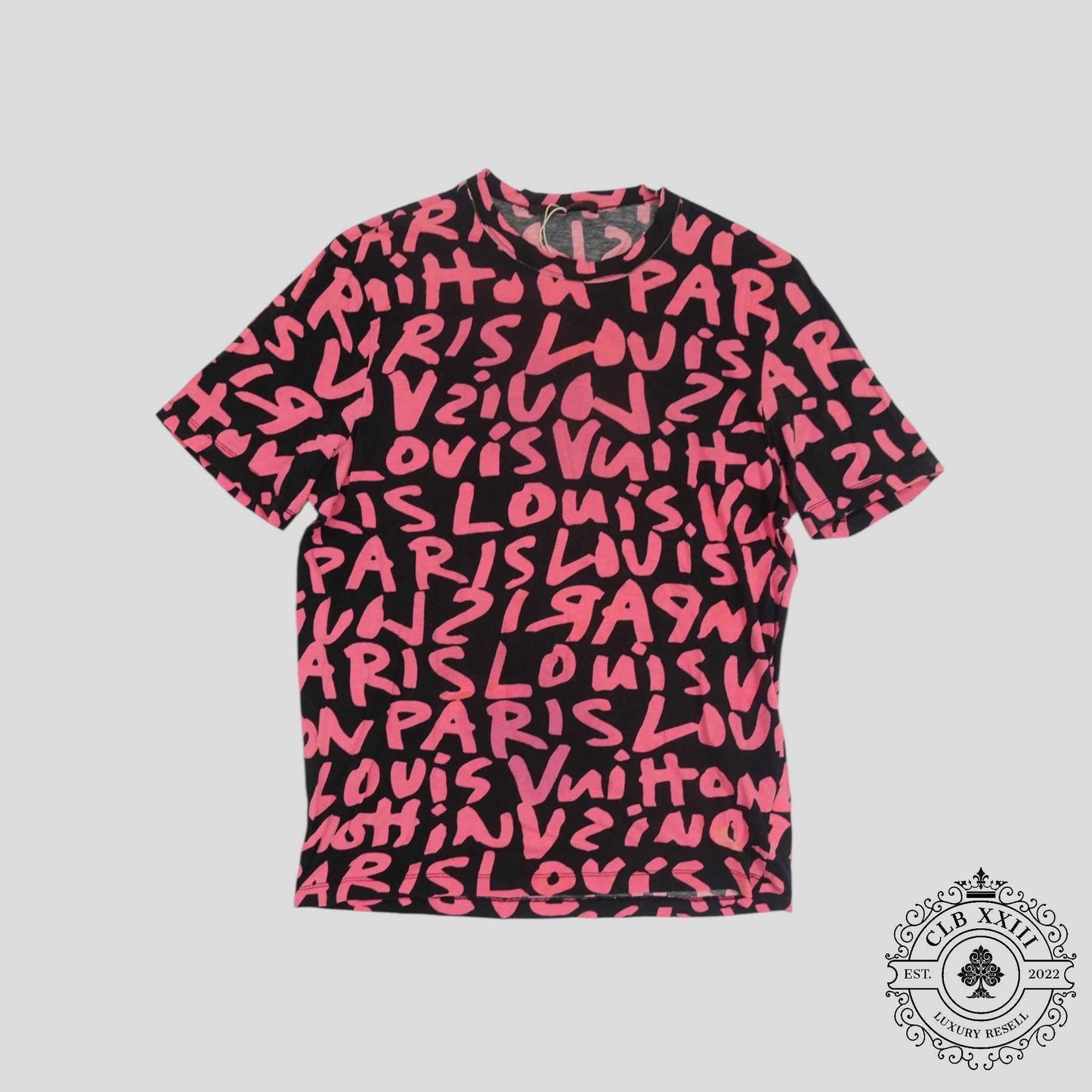 Louis Vuitton Stephen Sprouse Graffiti Tee in Black/Pink