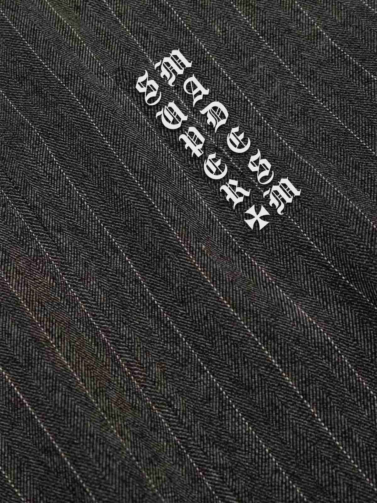 Pinstripe Vertical Embroidery Track Jacket