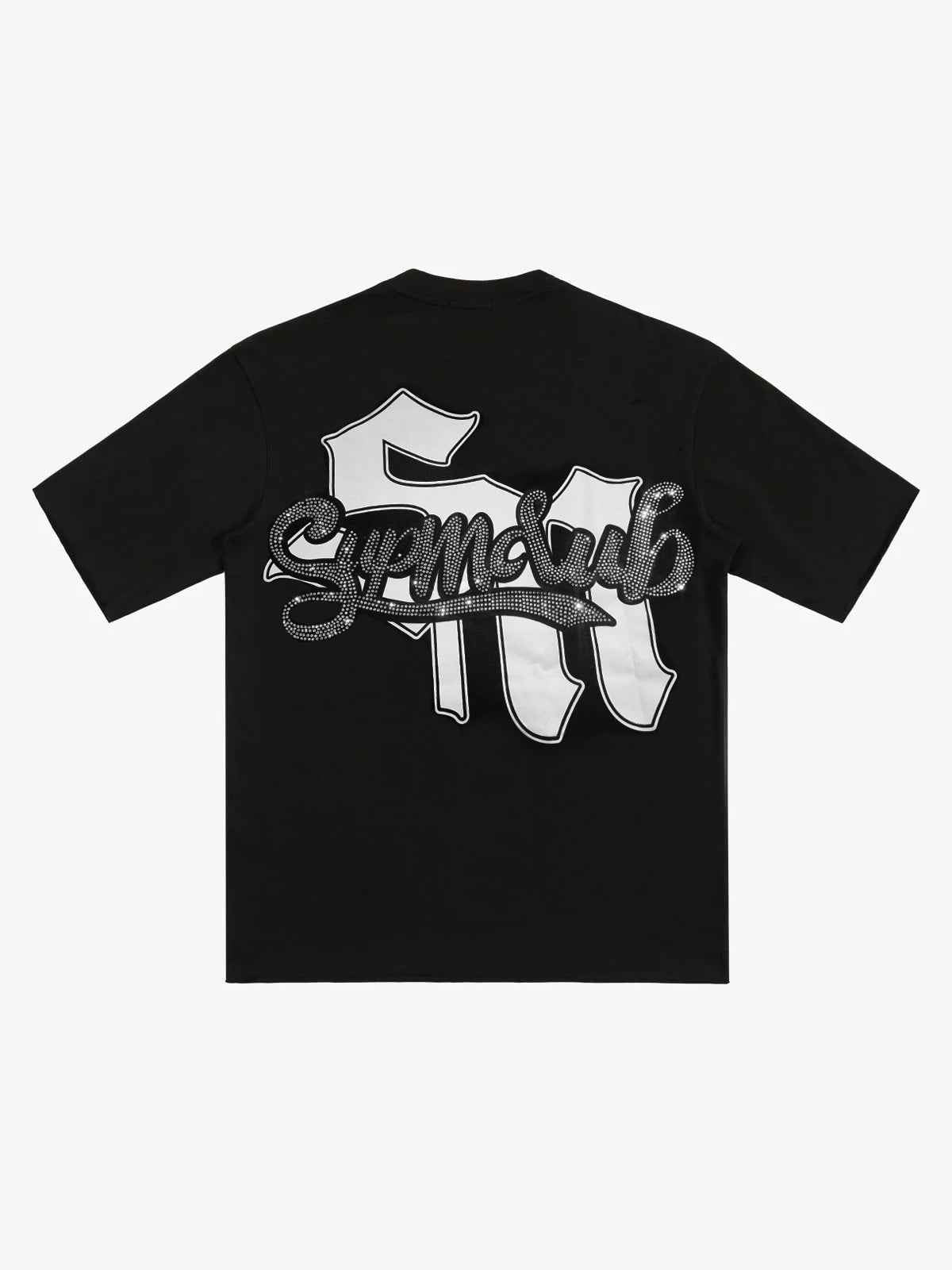 Retro Cupid Rhinestone Graphic T-Shirt