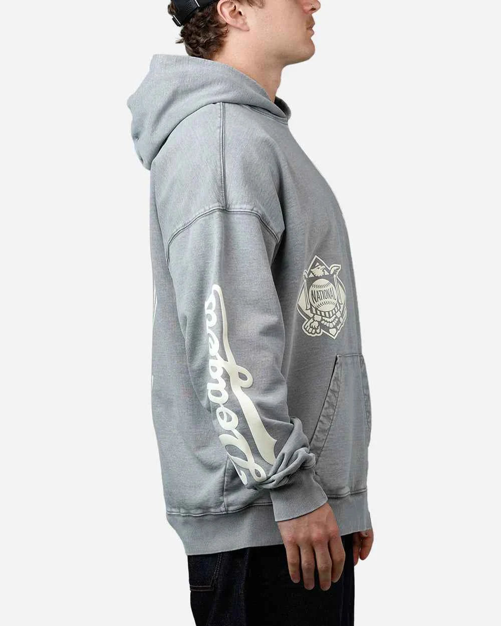 Pro Standard La Dodgers Street Team Hoodie - Washed Grey
