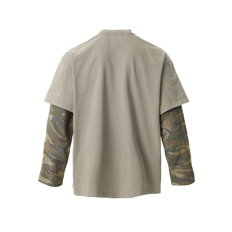 Distressed Camouflage | Two-Piece Graphic T-Shirt - Luxuryurbanwear