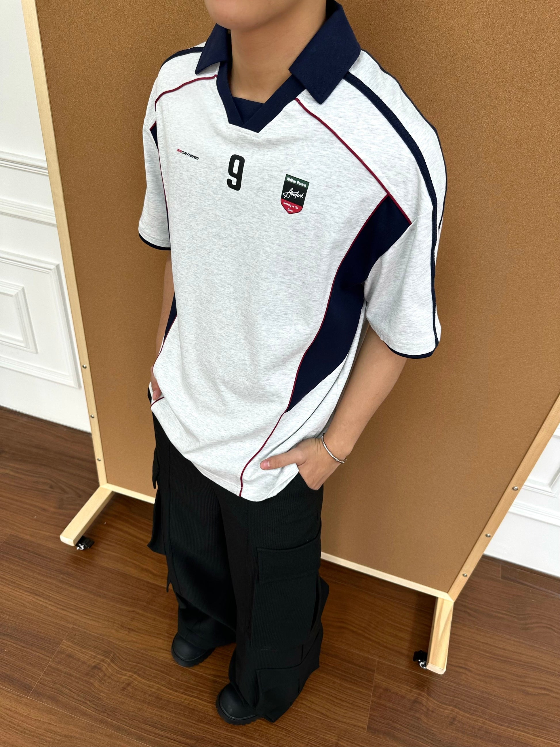 No.9 | Color Block Soccer Jersey - Luxuryurbanwear