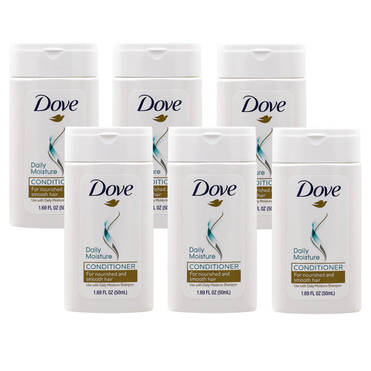 Dove Conditioner Daily Moisture Nourishing System for Smooth Hair 6-Pack 1.7 FL Oz 6 Bottles