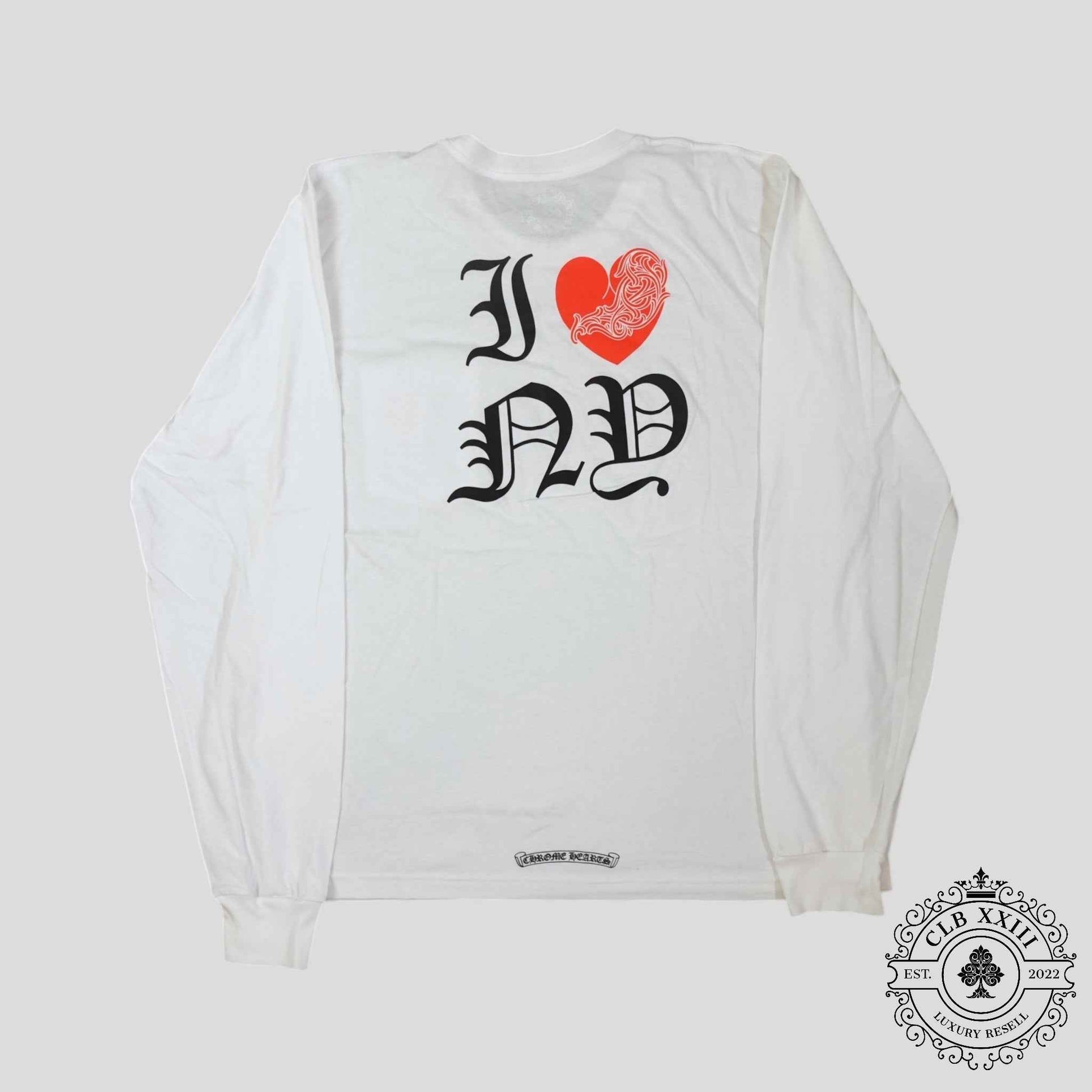Chrome Hearts I Heart NY Long Sleeve in White