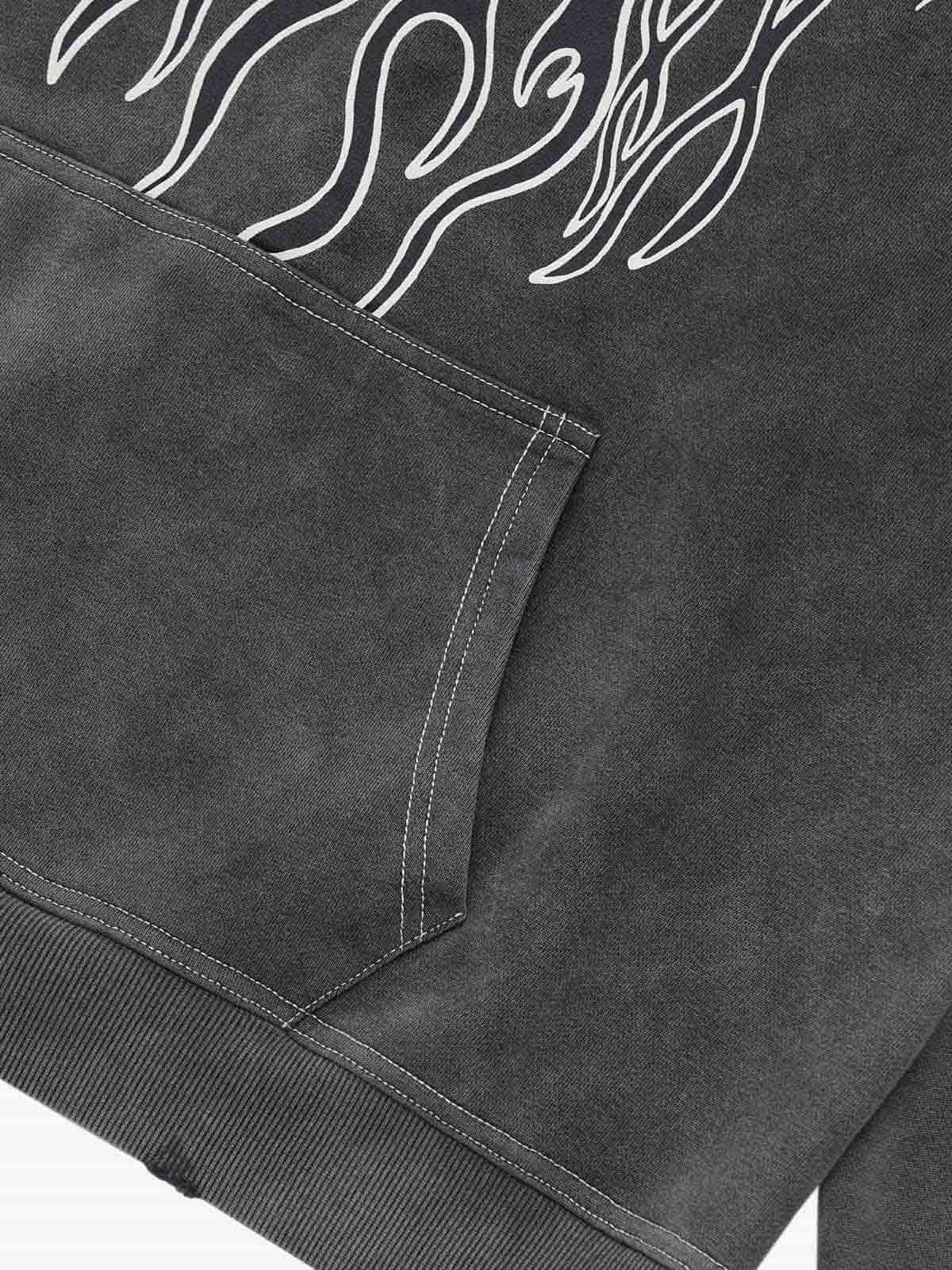 Original Distressed SPMD Graphic Cotton Hoodie - Luxuryurbanwear