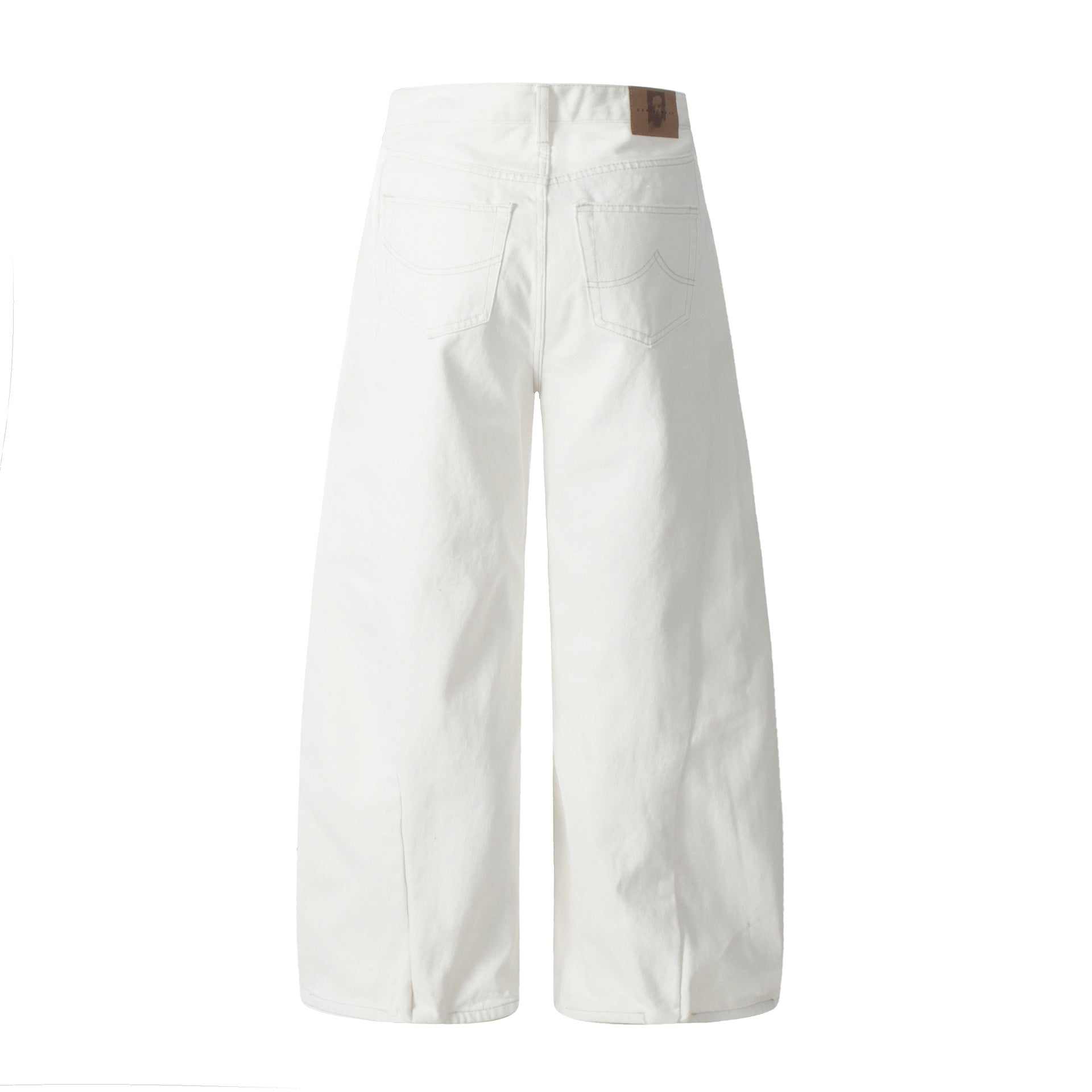 Clean Fit | White Baggy Pants - Luxuryurbanwear