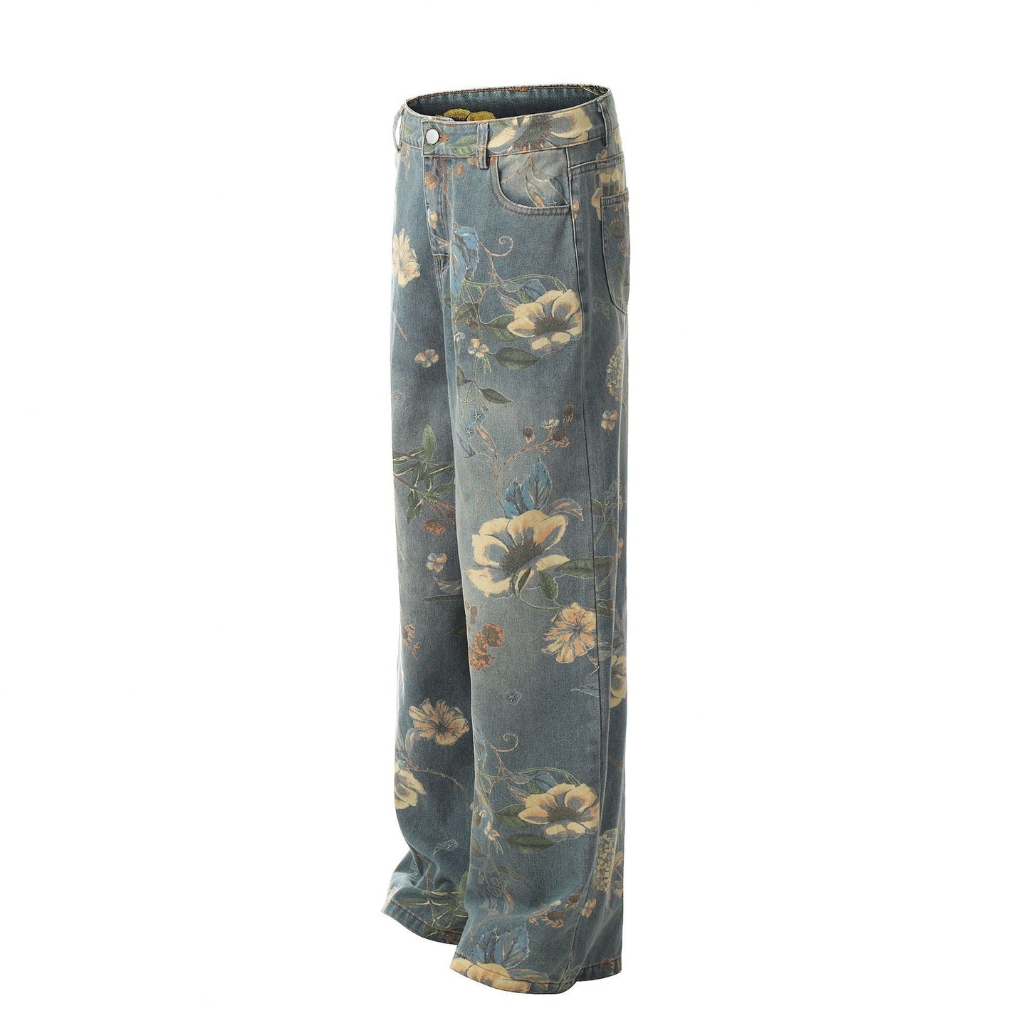 Floral Vintage Print | Carpenter Jeans - Luxuryurbanwear