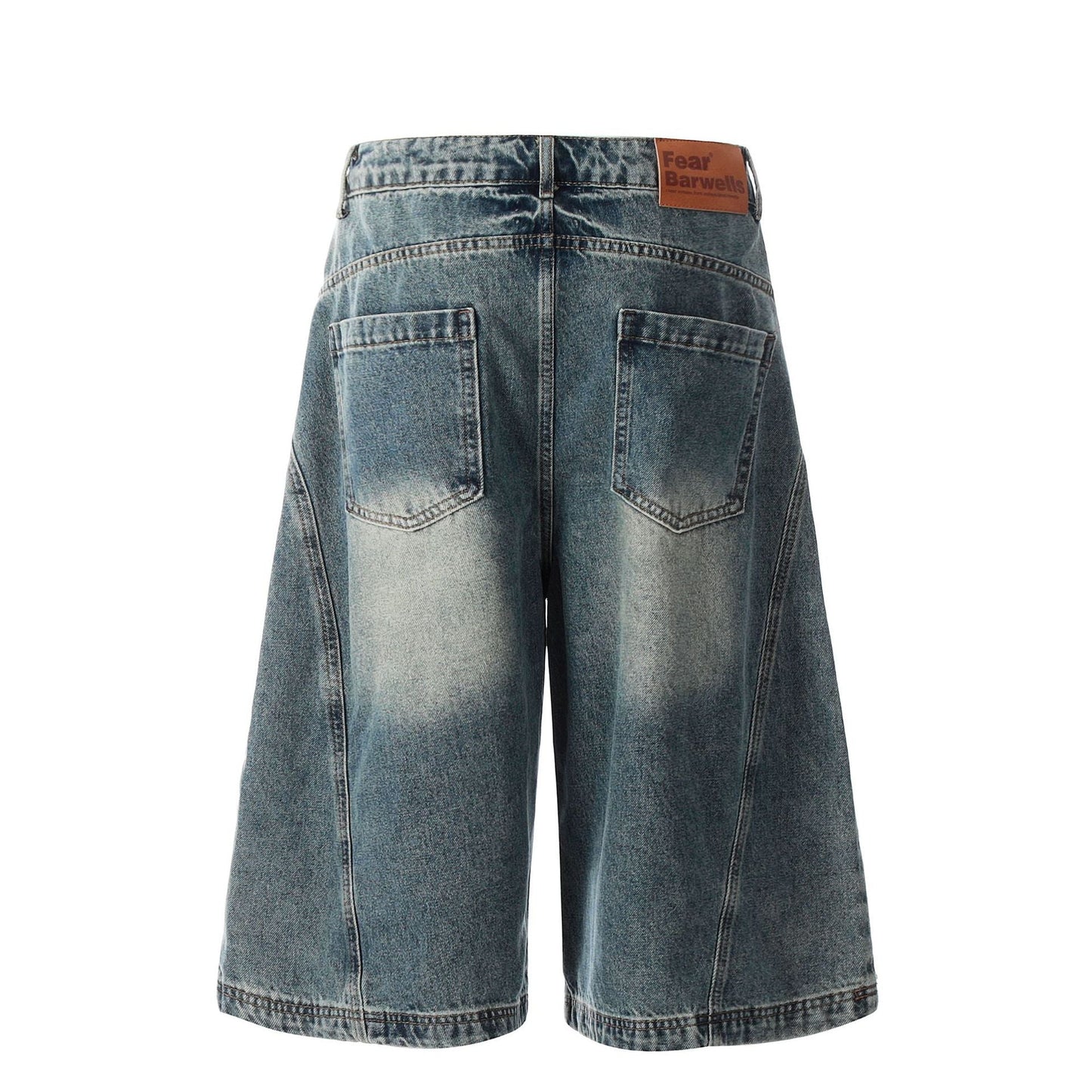 Blue Washed Baggy Denim Shorts - Classic Urban Jorts | LuxuryUrbanwear - Luxuryurbanwear