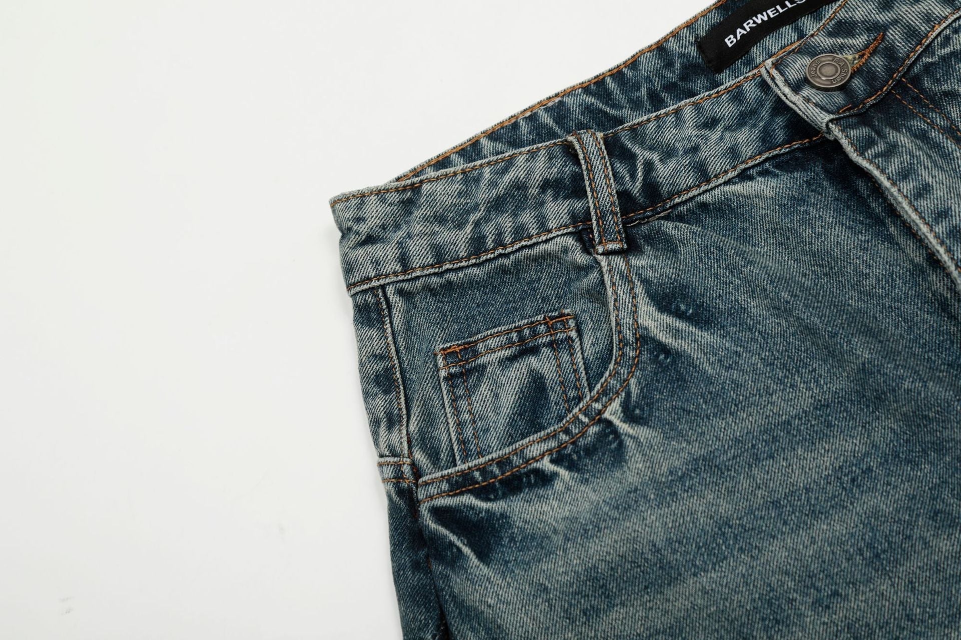 Blue Washed Baggy Denim Shorts - Classic Urban Jorts | LuxuryUrbanwear - Luxuryurbanwear