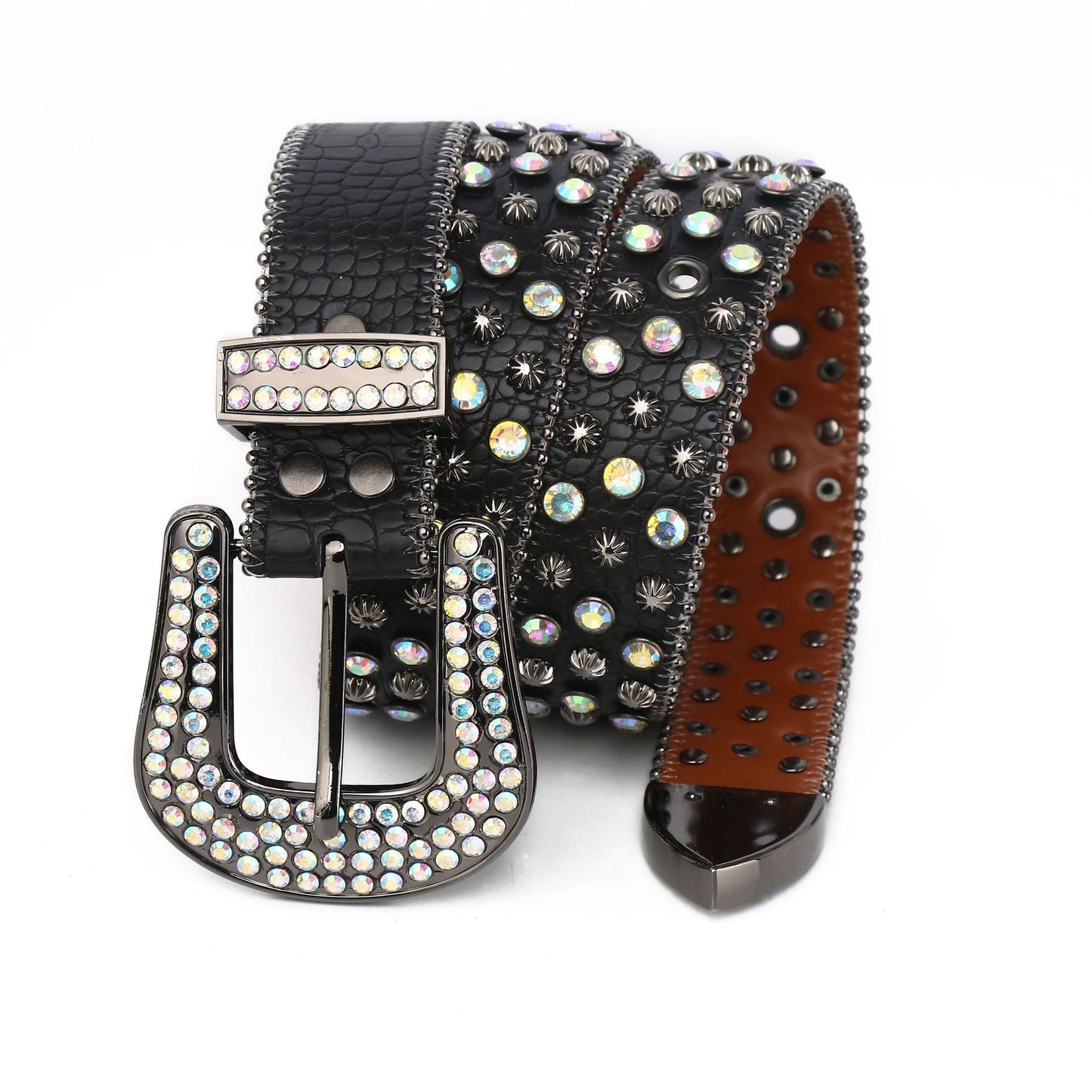 Street Rhinestone | Studded Belt - Luxuryurbanwear