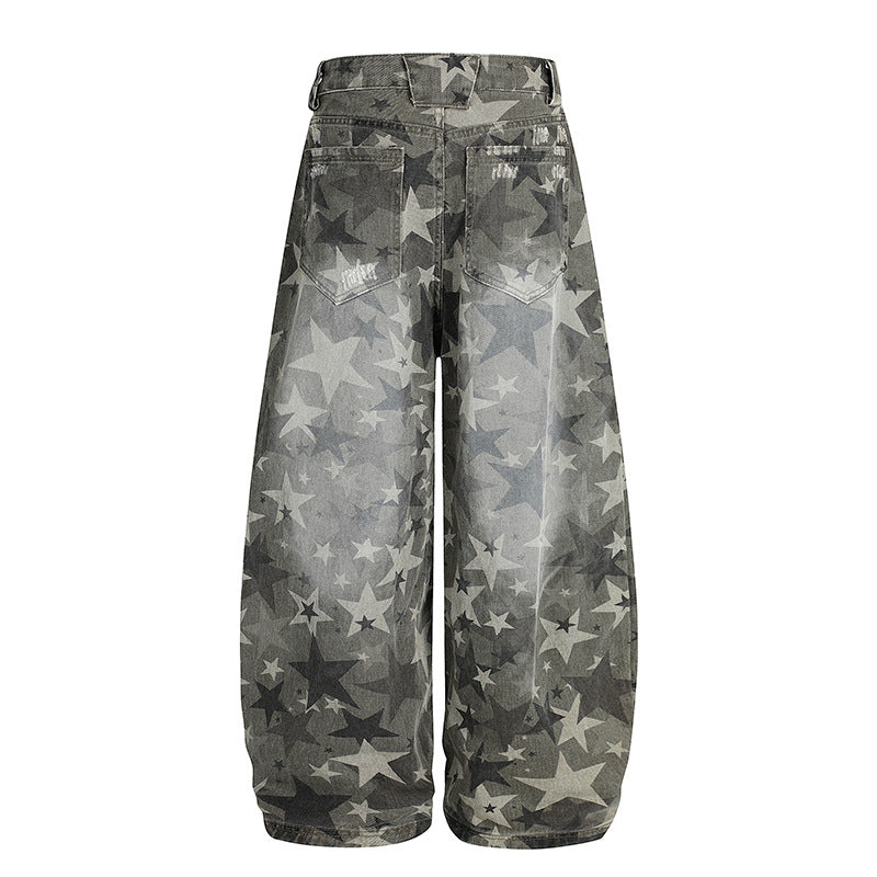 Camouflage | Machete RO Star Wide-Leg Jeans - Luxuryurbanwear