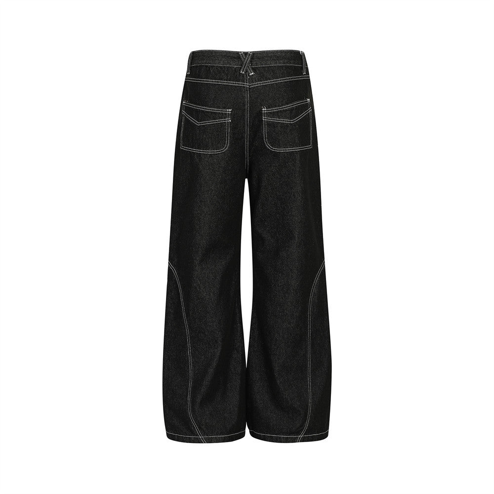 High Street Embroidery | Hip-Hop Jeans - Luxuryurbanwear