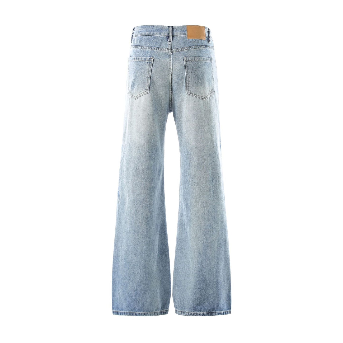 Denim Ripped | Washed flares Jeans - Luxuryurbanwear