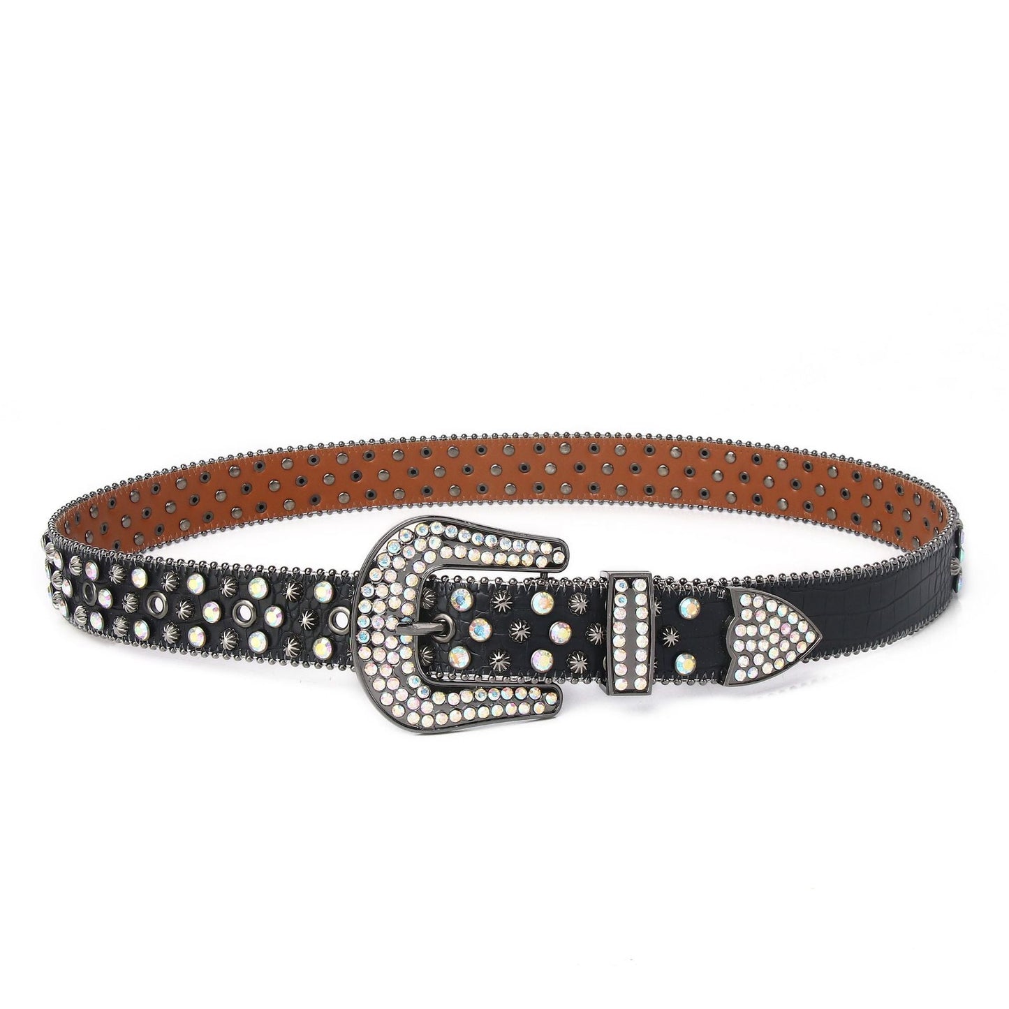 Street Rhinestone | Studded Belt - Luxuryurbanwear