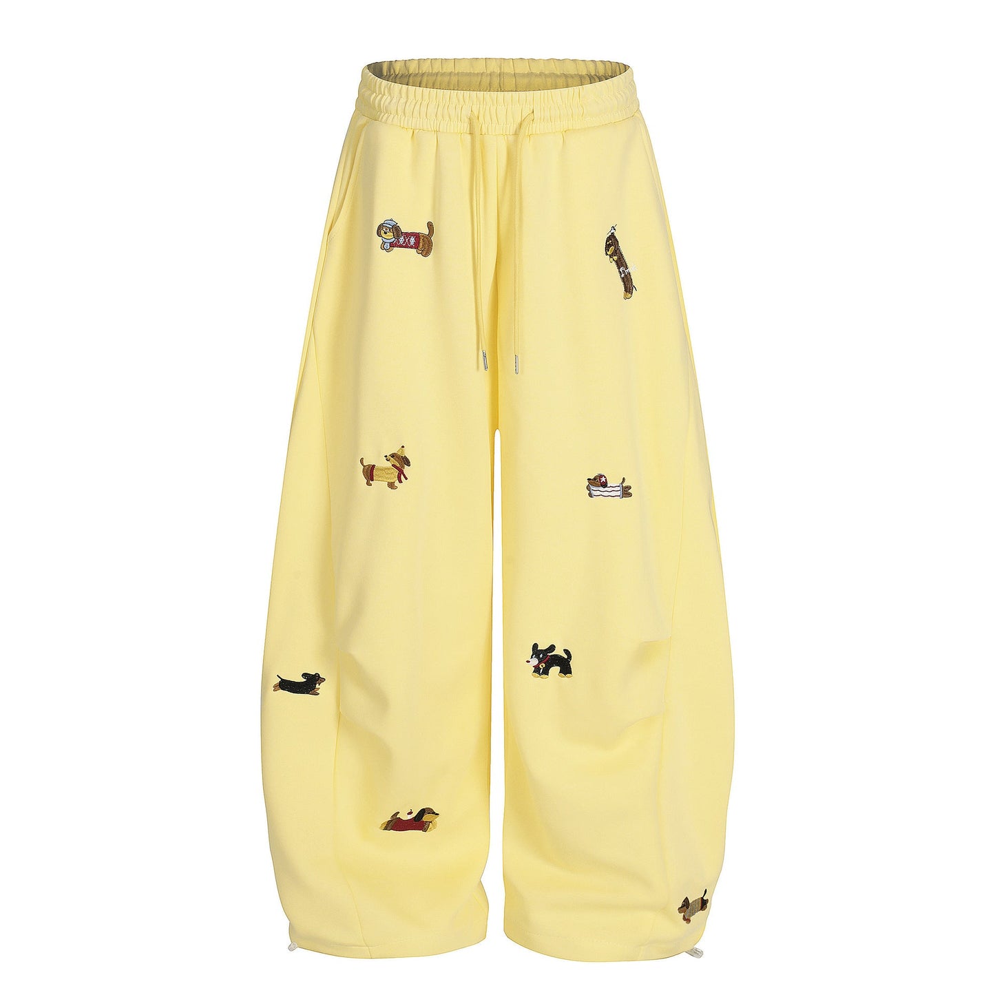 Embroidery | Dog Baggy Barrel Sweatpants - Luxuryurbanwear