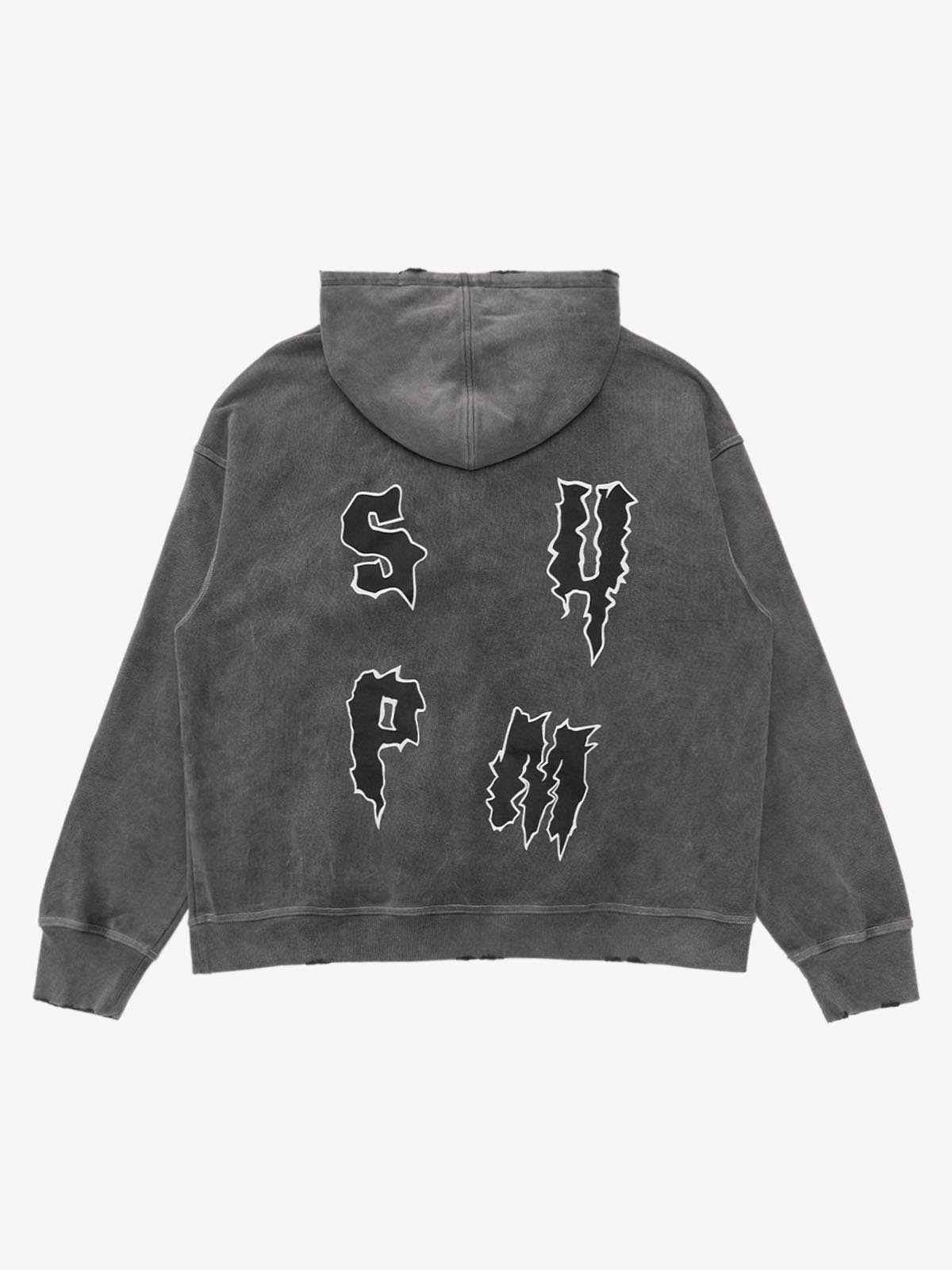 Original Distressed SPMD Graphic Cotton Hoodie