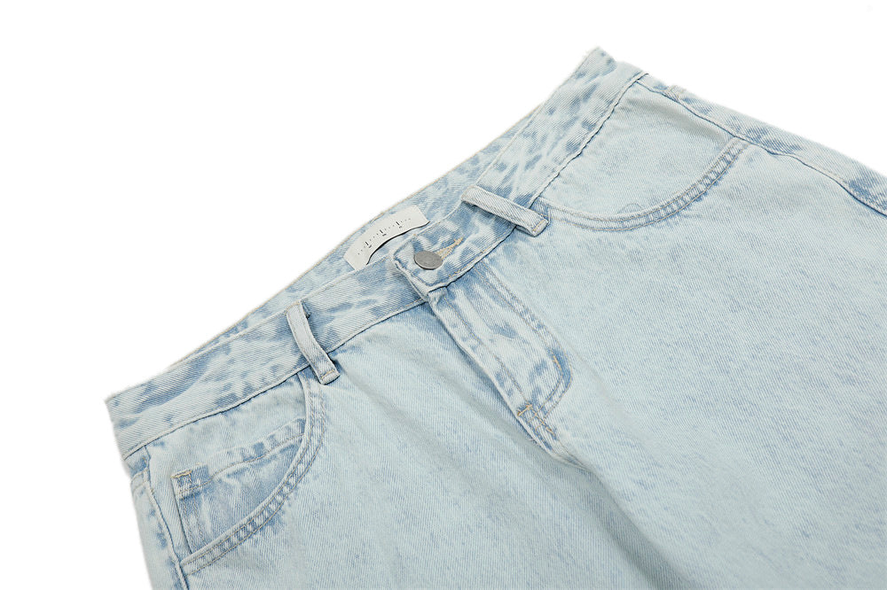 Light Blue Vintage | Straight Jeans - Luxuryurbanwear