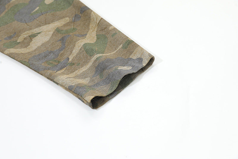 Distressed Camouflage | Two-Piece Graphic T-Shirt - Luxuryurbanwear