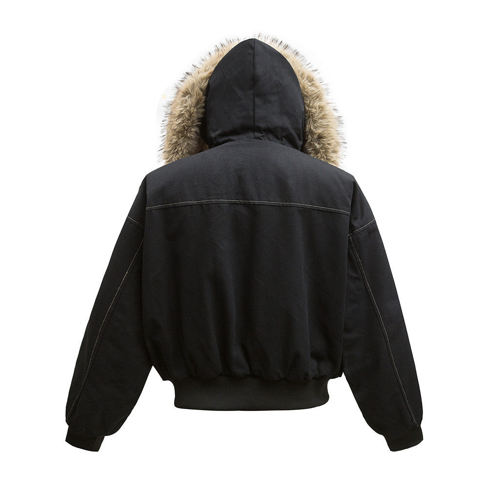 Faux Fur Lined | Hooded Puffer Jacket - Luxuryurbanwear