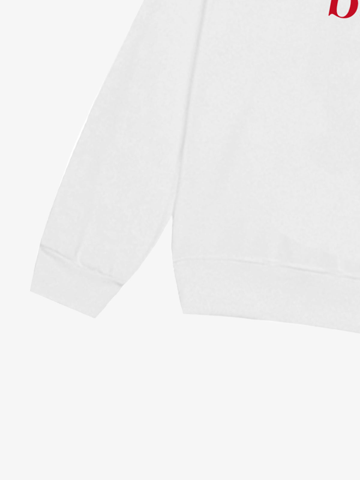 Street Contrast Design Slogan Print Round Neck Sweatshirt - Luxuryurbanwear