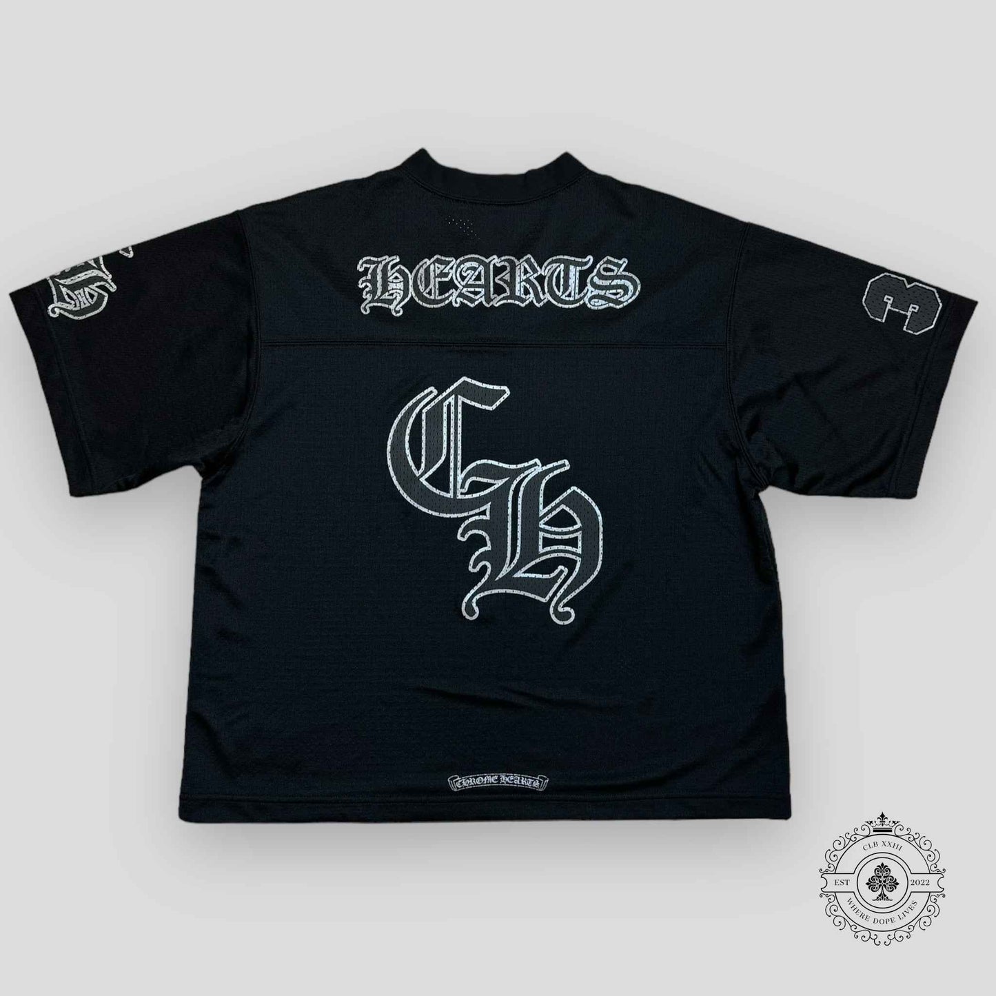 Chrome Hearts Mesh Warm Up Jersey in Black