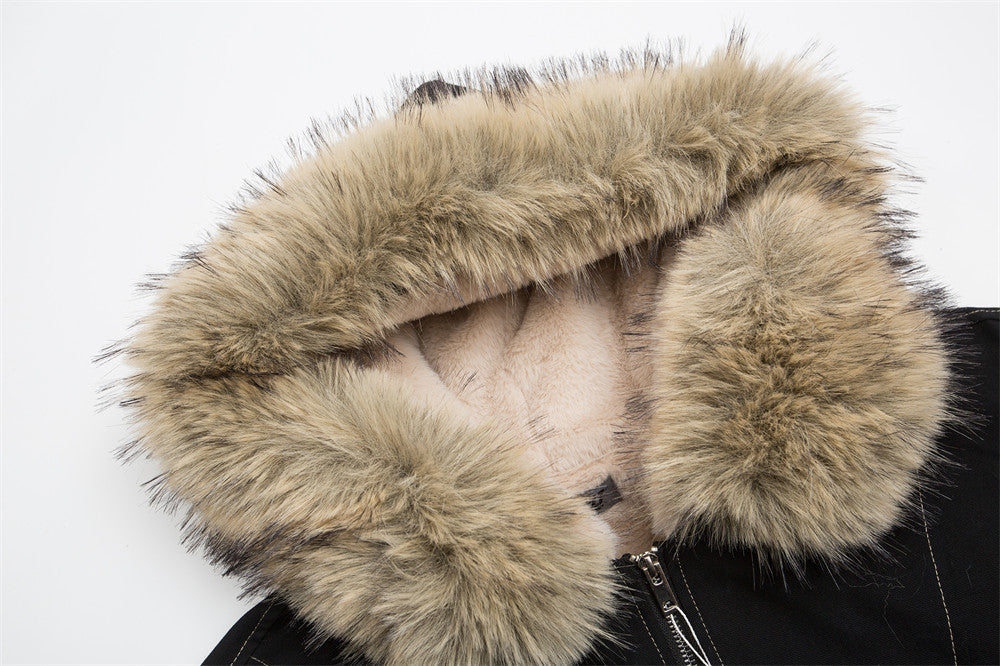 Faux Fur Lined | Hooded Puffer Jacket - Luxuryurbanwear