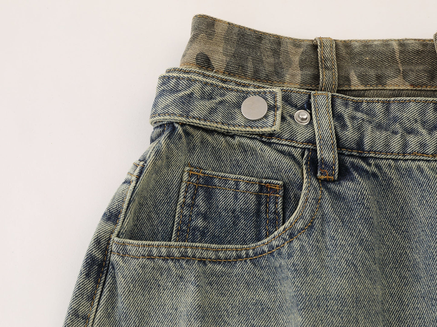 Baggy Barrel Double Waist | Panel Jeans - Luxuryurbanwear