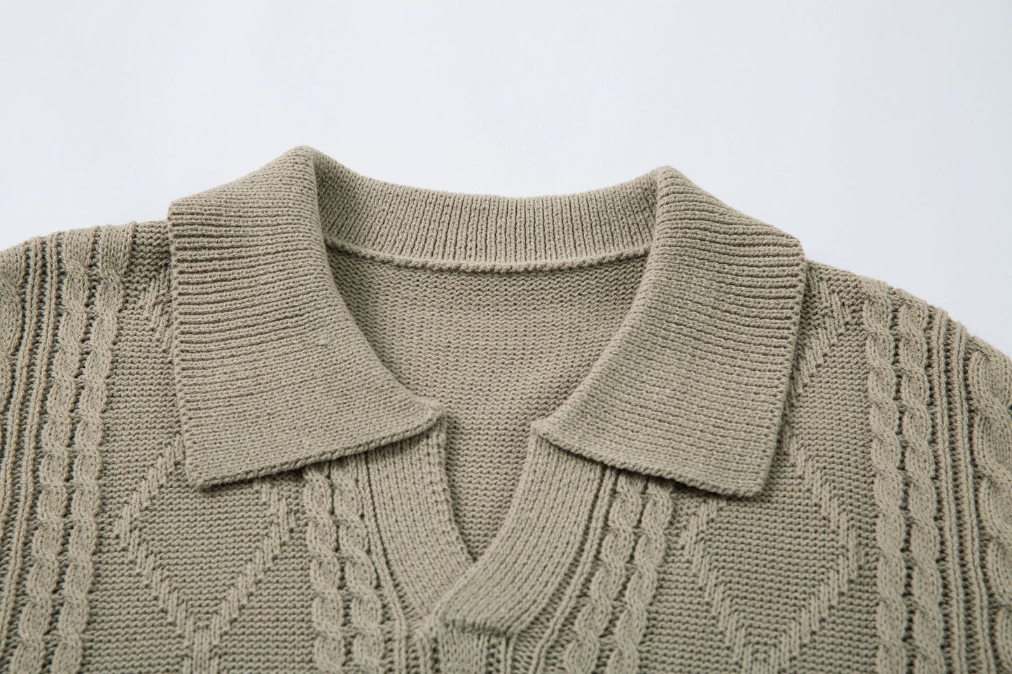 Cable Knit | Textured T-shirt - Luxuryurbanwear