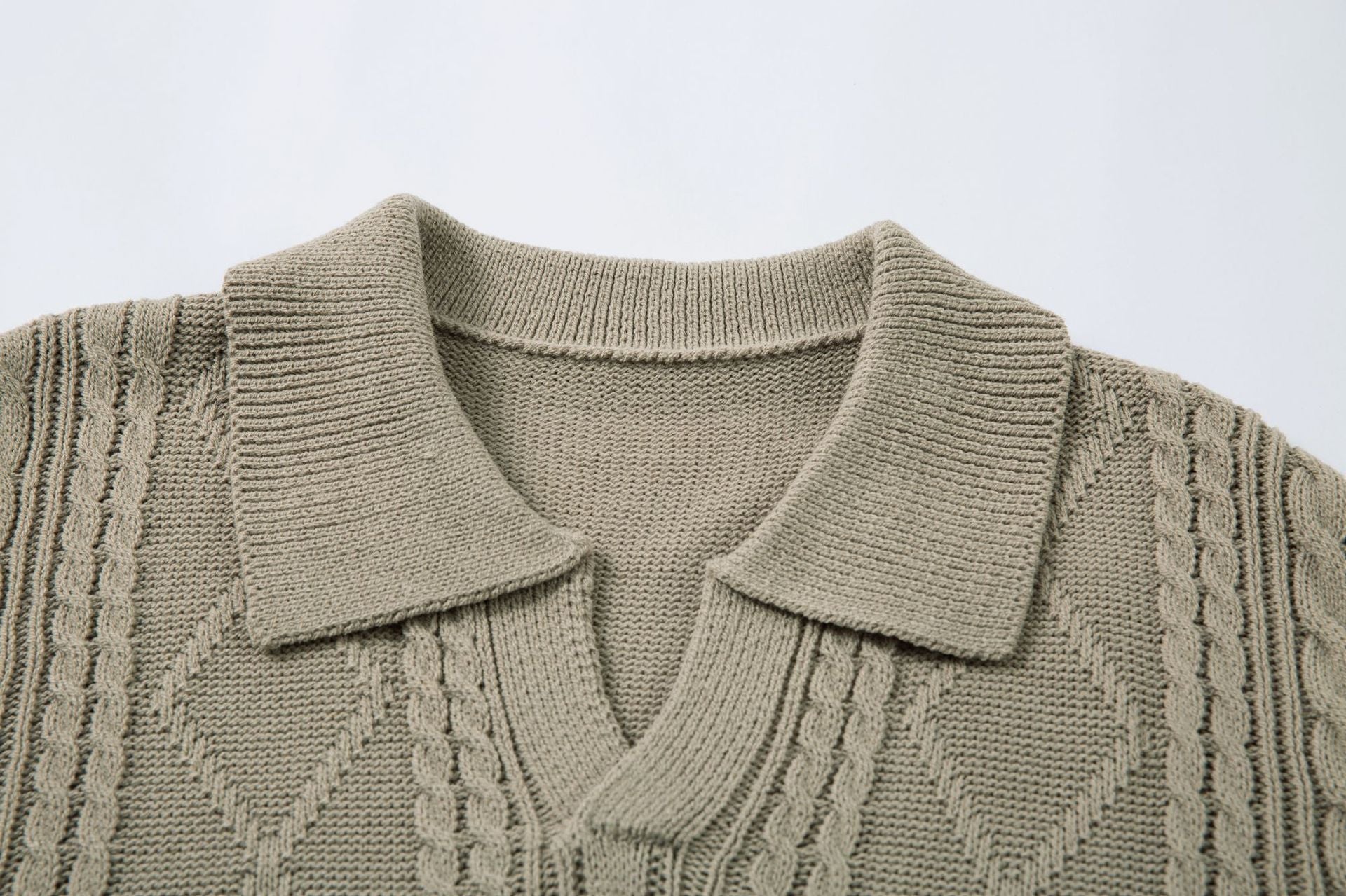 Cable Knit | Textured T-shirt - Luxuryurbanwear