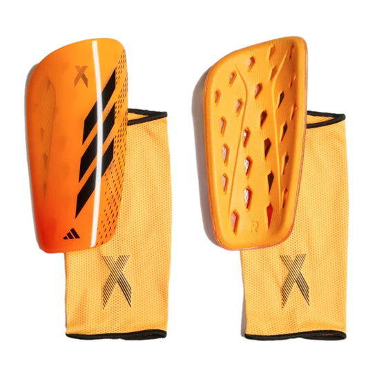 adidas Unisex-Adult X League Shin Guards Solar Gold/Black/Solar Orange Large