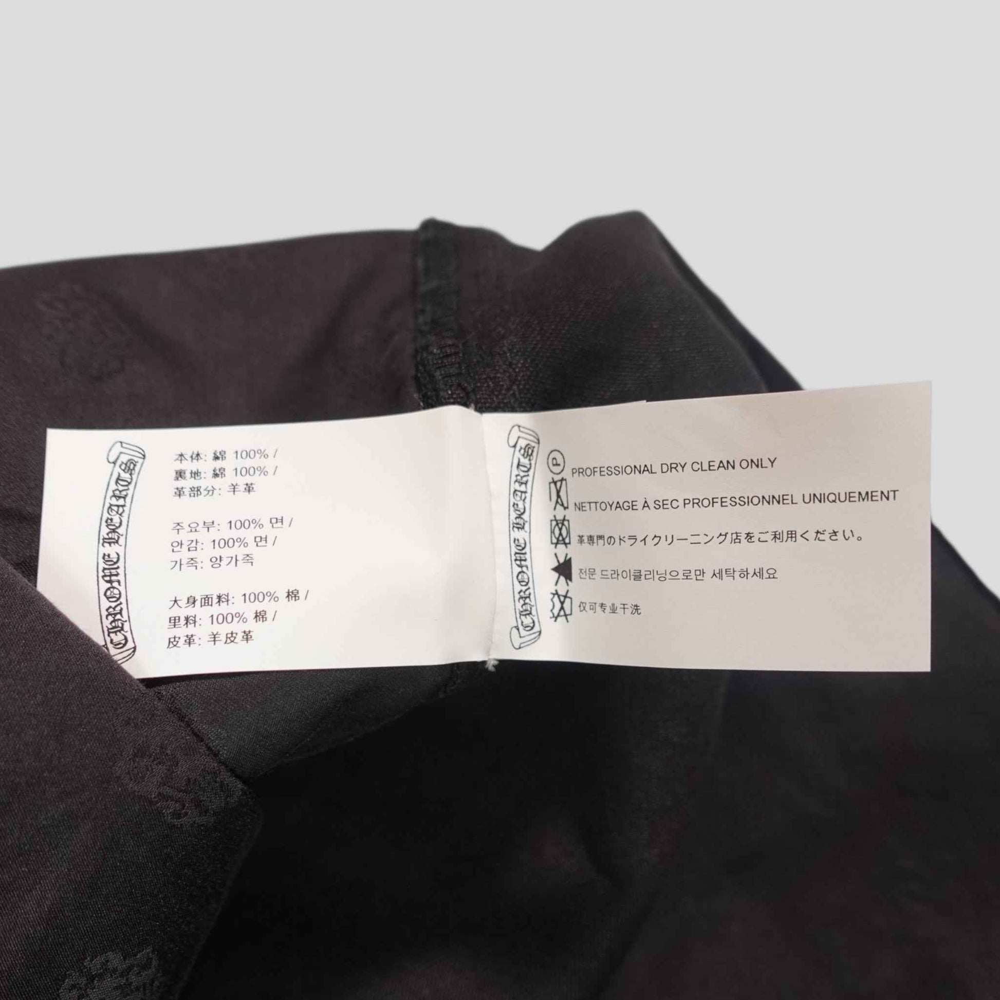 Chrome Hearts 13 Cross Patch Carpenter Shorts in Black
