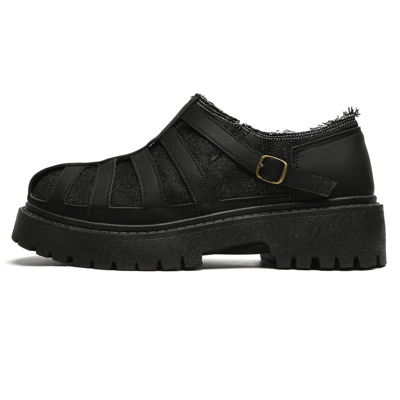 MLB LTHR-19 Chunky Platform Boots - Luxuryurbanwear