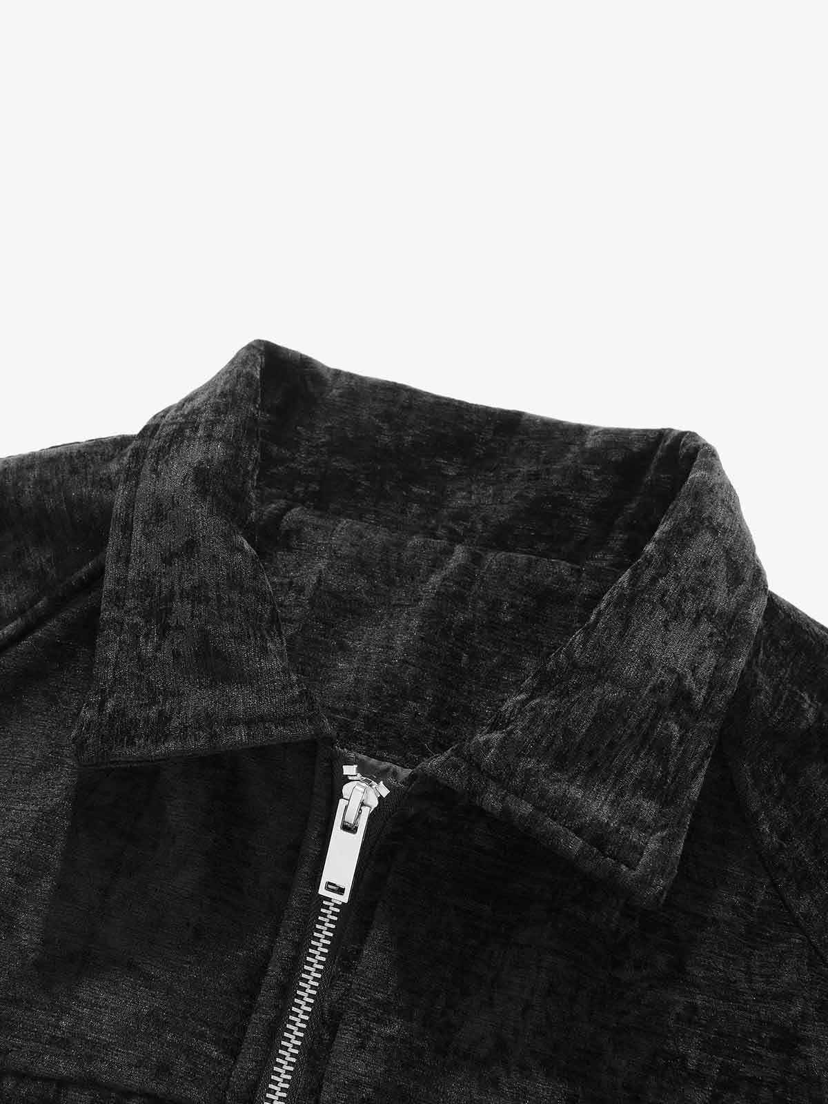Vintage Suede Deconstructed Workwear Jacket