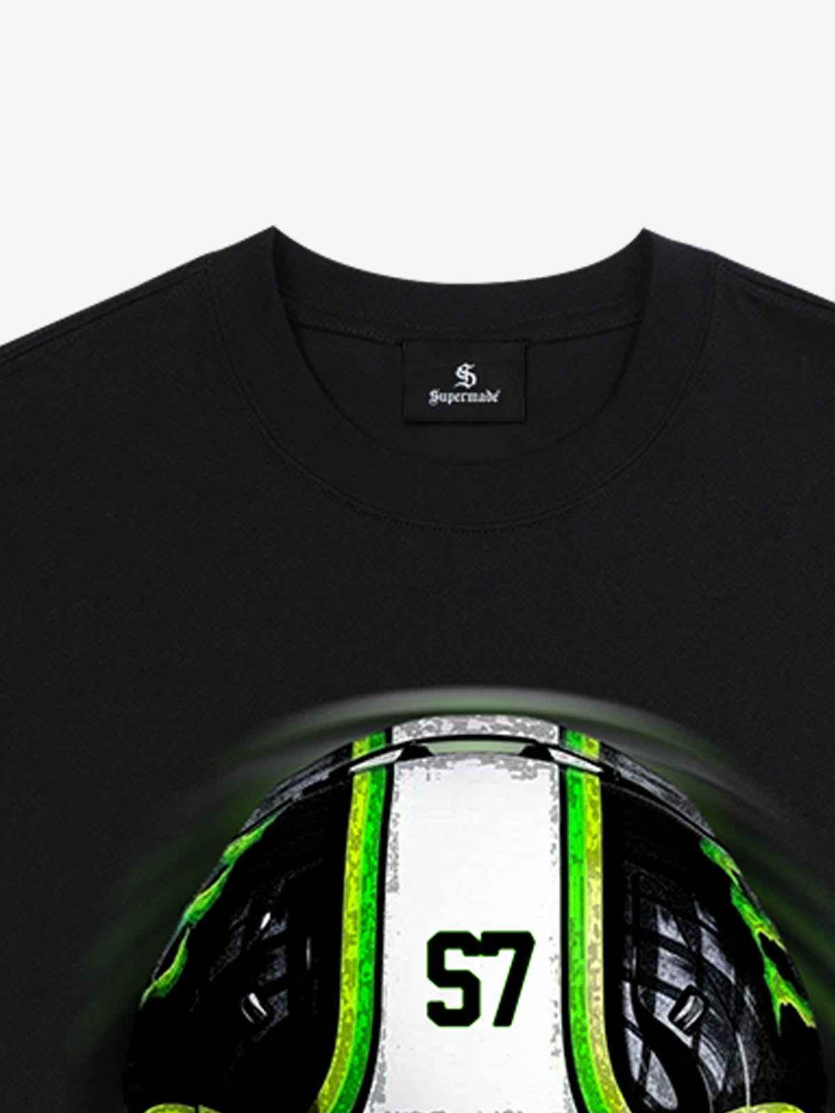 Motorcycle Helmet Graphic T-Shirt