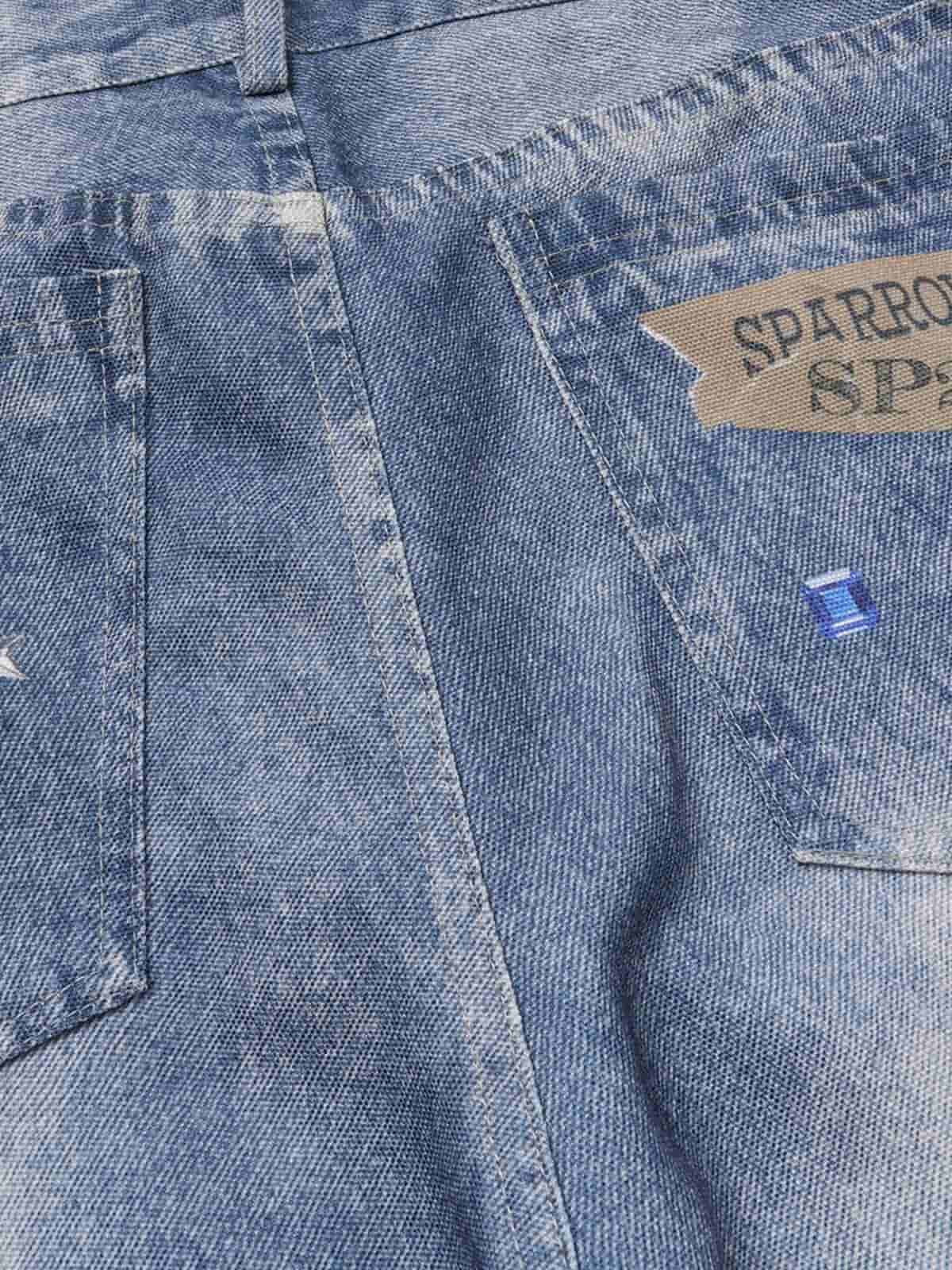 Retro Dachshund 3D Print Washed Distressed Jeans - Luxuryurbanwear