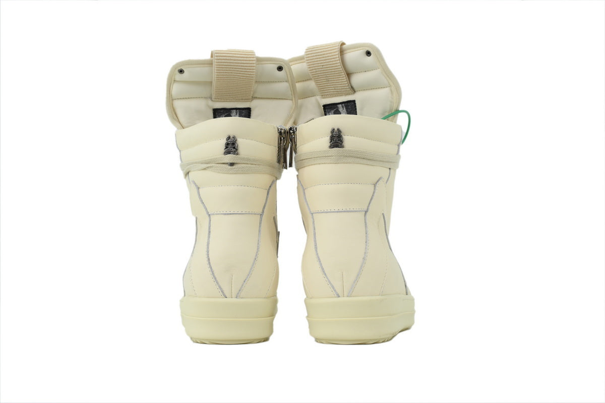 Rick Owens Croix Pure White Boots