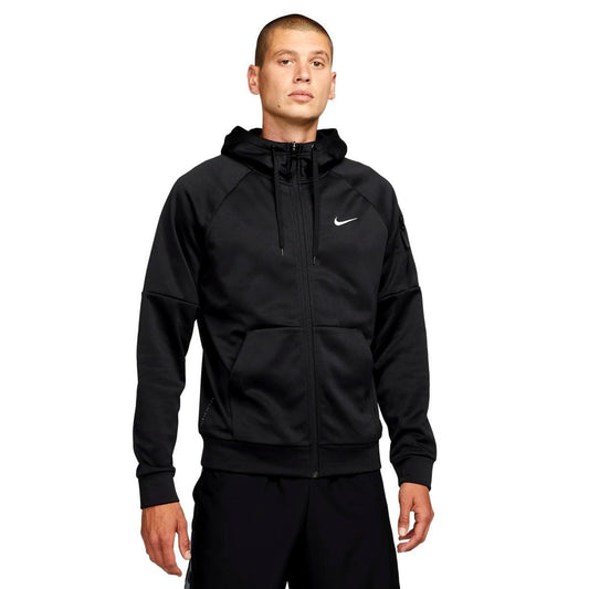 Nike Therma-FIT Mens Full-Zip Fitness Hoodie (as1 alpha xx_l regular regular Black/Black/White) XX-Large